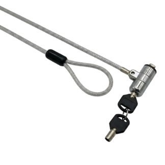 GIZZU 1.8m T-Bar Laptop Cable Lock Master Key Compatible