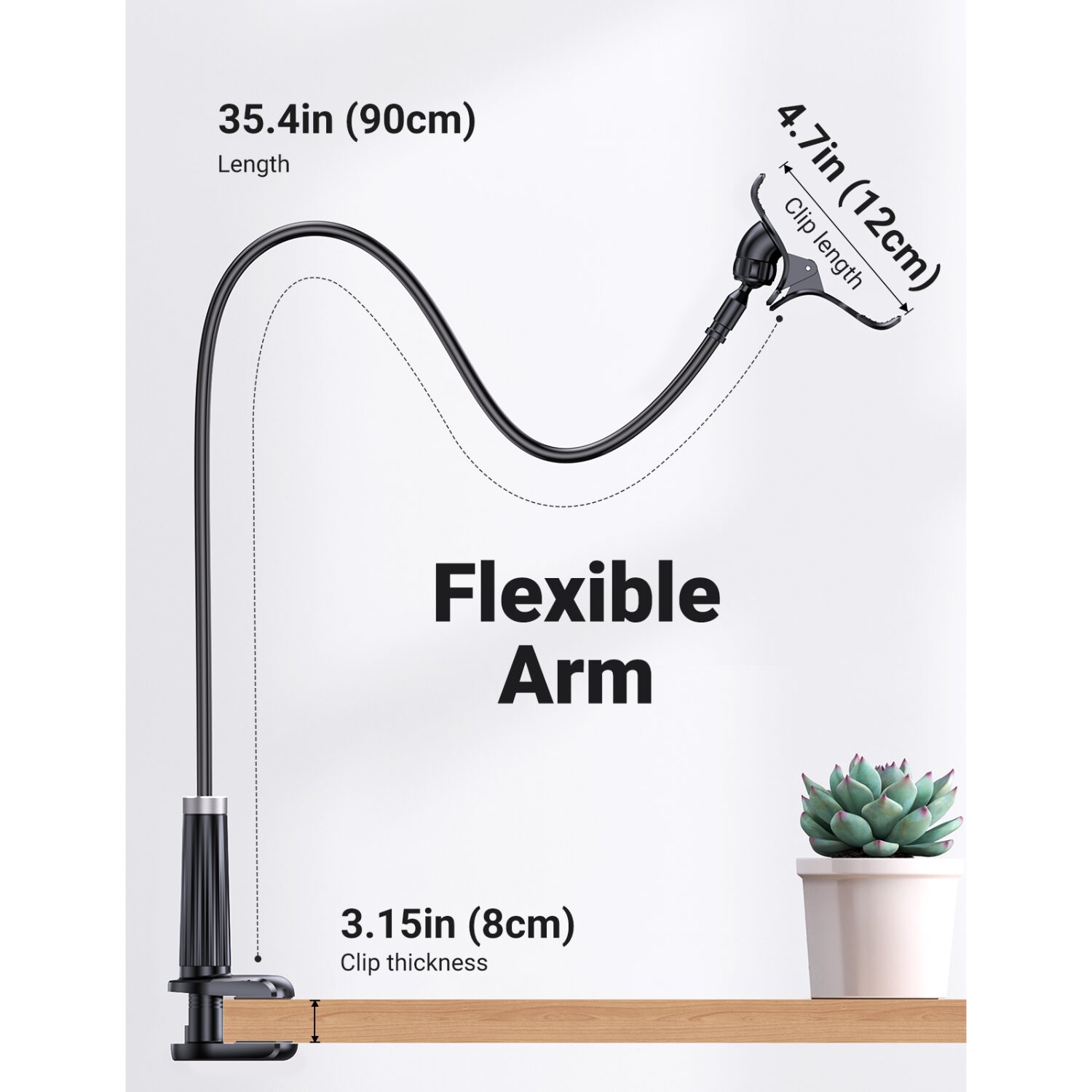 UGREEN Multifunction Gooseneck Phone Stand - Image 2