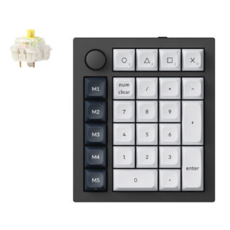 Keychron Q0 Max QMK Gateron Jupiter Banana RGB Wireless Custom Number Pad Shell White