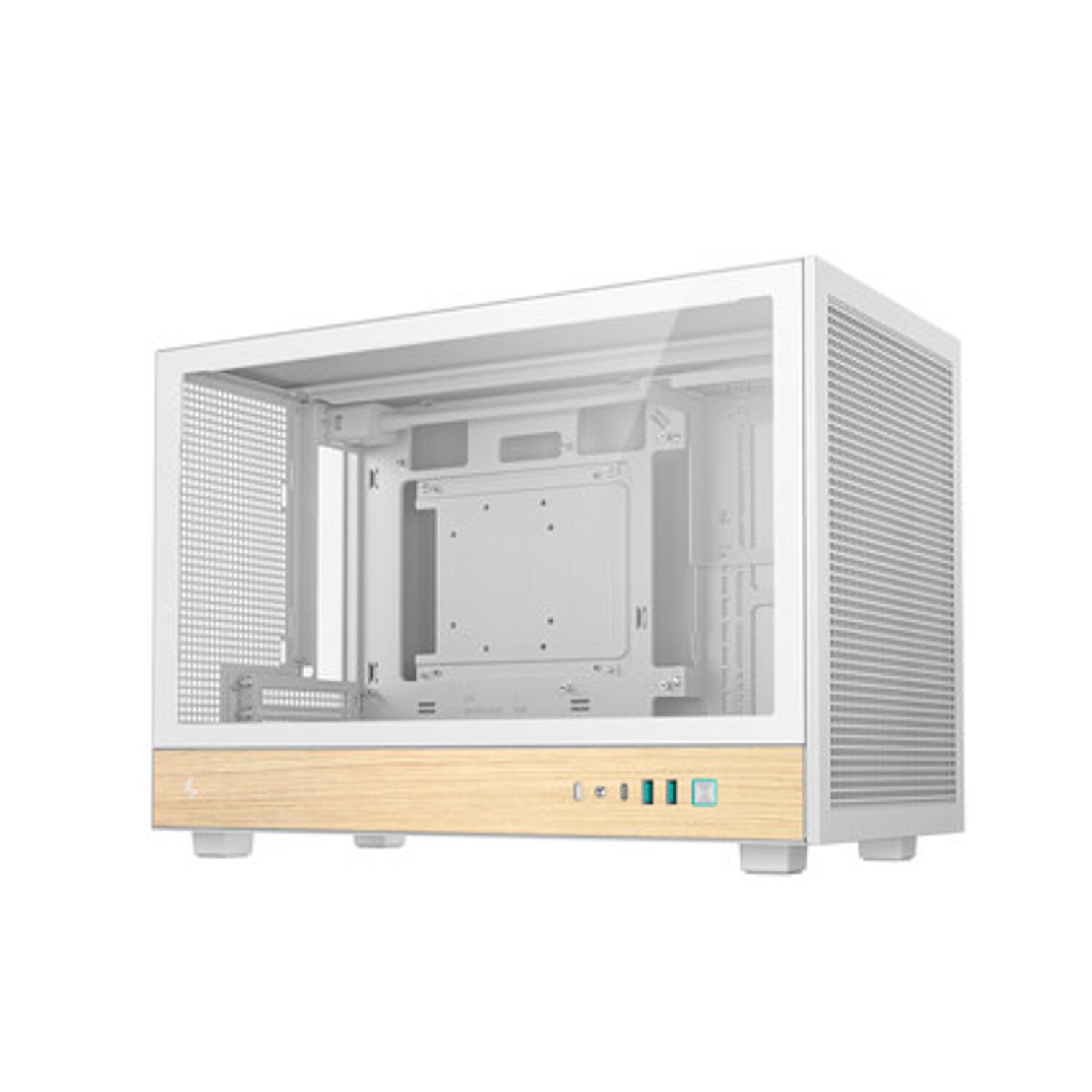 DeepCool CH260 Wood mATX Gaming Chassis White - Image 2