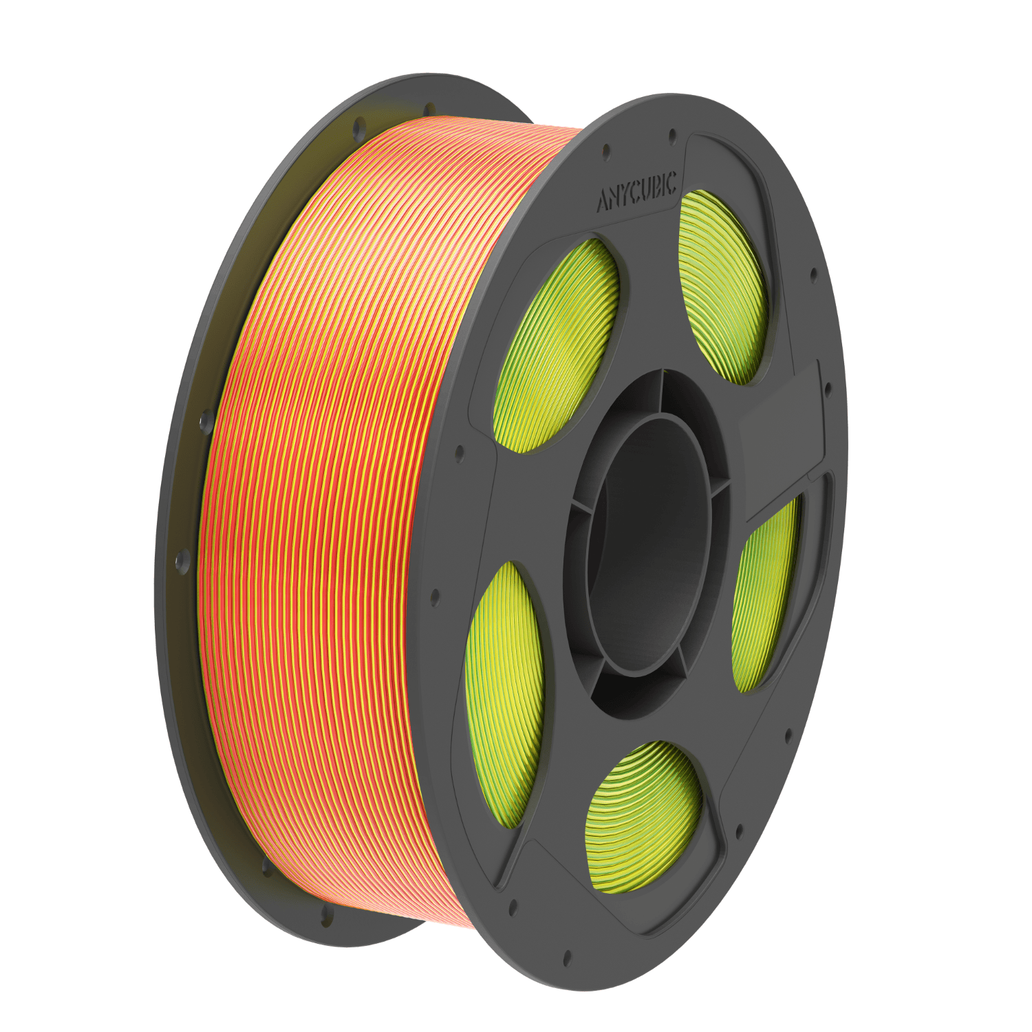 Anycubic PLA Silk Tri-Color Filament – Red Yellow Green