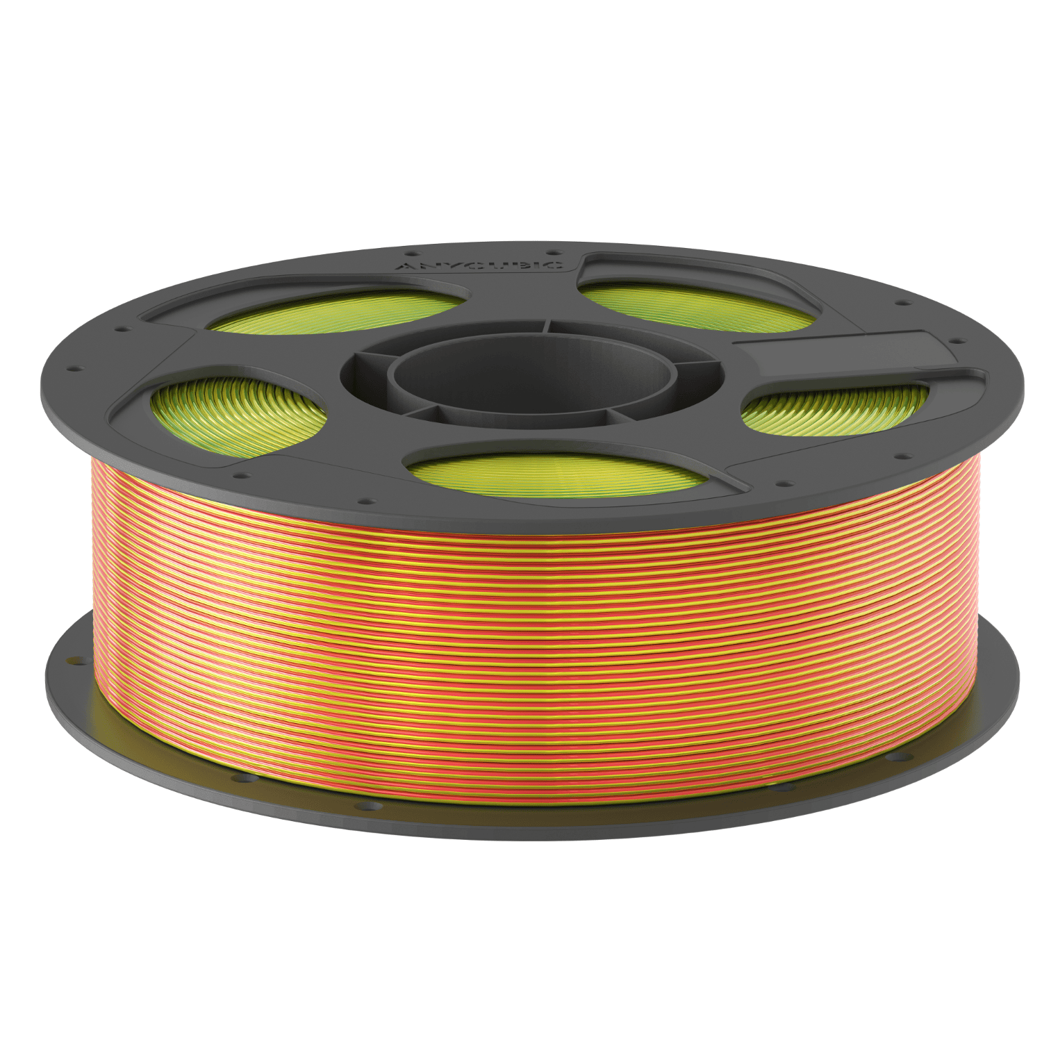 Anycubic PLA Silk Tri-Color Filament – Red Yellow Green - Image 2