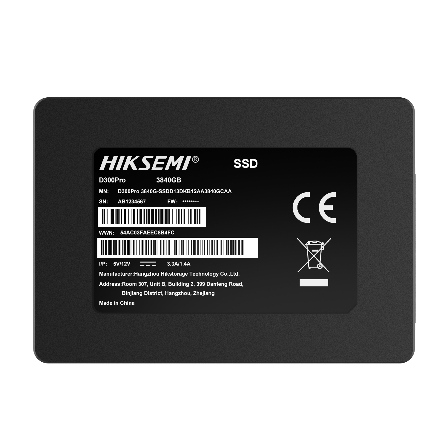 Hiksemi D300 PRO Tantalum Capacitor 3840GB SATA III Enterprise SSD - Image 2