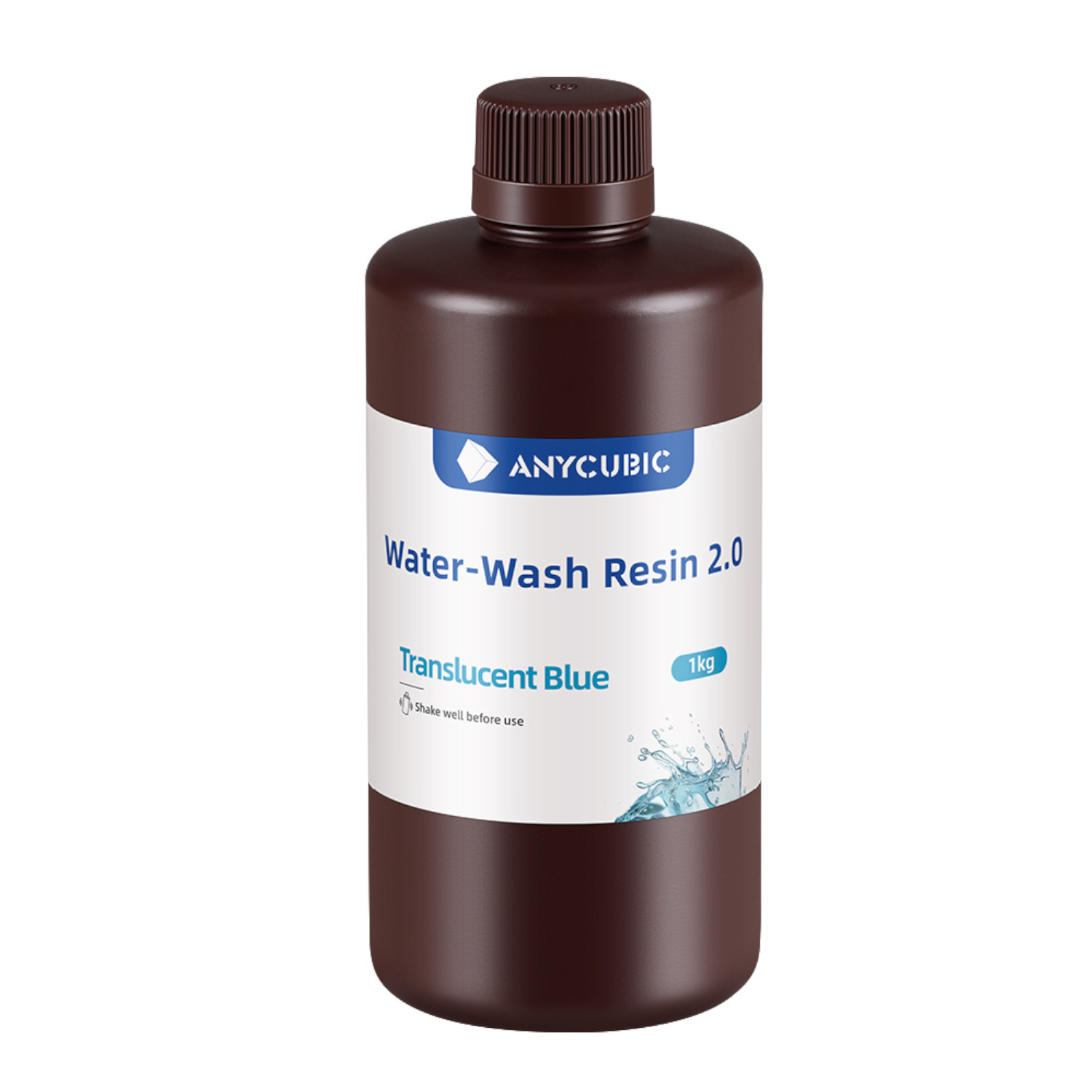 Anycubic Water Wash Resin 2.0 – Translucent Blue - Image 2